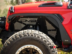 Jeep Wrangler JL Fender Flare Deletes - Textured Black Powder Coat